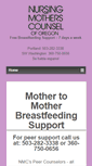 Mobile Screenshot of nursingmotherscounsel.org
